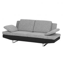 Loftscape Canapé Felipa (2 places) - Tissu noir / structuré gris -Canapés Soldes Magasin sofa felipa 2 sitzer webstoff schwarz strukturstoff grau 683922
