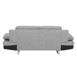 Loftscape Canapé Felipa (2 places) - Tissu noir / structuré gris -Canapés Soldes Magasin sofa felipa 2 sitzer webstoff schwarz strukturstoff grau 683946