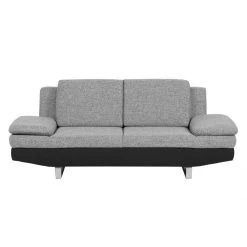 Loftscape Canapé Felipa (2 places) - Tissu noir / structuré gris -Canapés Soldes Magasin sofa felipa 2 sitzer webstoff schwarz strukturstoff grau 683954