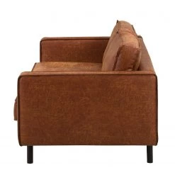 Ars manufacti Canapé 2 places FORT DODGE - Aspect cuir vieilli - Microfibre Yaka: Cognac -Canapés Soldes Magasin sofa fort dodge 2 sitzer antiklederlook cognac 4669856