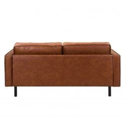 Ars manufacti Canapé 2 places FORT DODGE - Aspect cuir vieilli - Microfibre Yaka: Cognac -Canapés Soldes Magasin sofa fort dodge 2 sitzer antiklederlook cognac 4669860