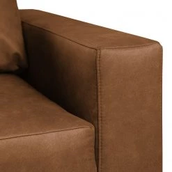 Loftscape Canapé Greenwood (2 places) - Aspect cuir vieilli - Microfibre Priya: Cognac -Canapés Soldes Magasin sofa greenwood 2 sitzer antiklederlook cognac 4493852