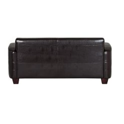 Maison Belfort Canapé La Habana (2 places) - Cuir synthétique marron -Canapés Soldes Magasin sofa la habana 2 sitzer bycast kunstleder dunkelbraun 256061