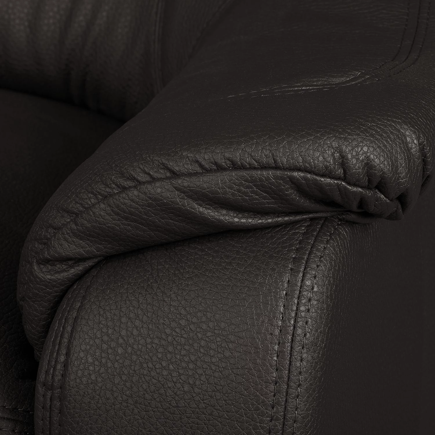 Modoform Canapé Lakin Imitation cuir (3 places) - Marron foncé 8 Modoform Canapé Lakin Imitation cuir (3 places) - Marron foncé – Image 8