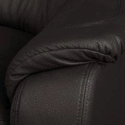 Modoform Canapé Lakin Imitation cuir (2 places) - Marron foncé -Canapés Soldes Magasin sofa lakin 3 sitzer kunstleder dunkelbraun 4077384