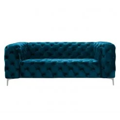 Jack & Alice Canapé Leominster (2 places) - Bleu marine -Canapés Soldes Magasin sofa leominster 2 sitzer samt marineblau 4999148