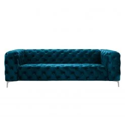 Jack & Alice Canapé Leominster (3 places) - Bleu marine -Canapés Soldes Magasin sofa leominster 3 sitzer samt marineblau 4999228