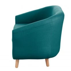 Mørteens Canapé Little (2 places) - Bleu pétrole -Canapés Soldes Magasin sofa little 2 sitzer stoff blau gruen 4825232