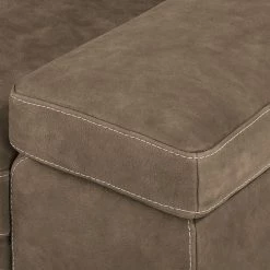 Ars Natura Canapé Maine (2 places) - Cappuccino -Canapés Soldes Magasin sofa maine 2 sitzer echtleder cappuccino 4479400