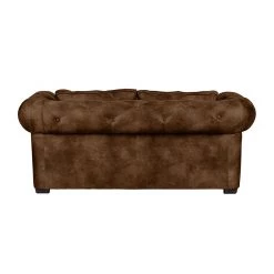 Ars manufacti Canapé Mallow (2 places) - Aspect cuir vieilli marron -Canapés Soldes Magasin sofa mallow 2 sitzer antiklederoptik braun 436279