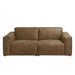 Ars manufacti Canapé Manchester (2 places) Aspect cuir - Camel -Canapés Soldes Magasin sofa manchester 2 sitzer antiklederlook camel 4354656