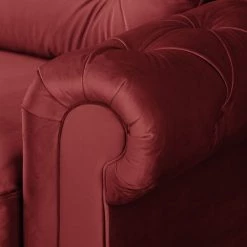 Velvet Studio Canapé Marau (3 places) - Rouge -Canapés Soldes Magasin sofa marau 3 sitzer samt rot 4915216