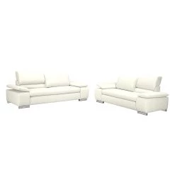 Fredriks Canapé Masca (3 places) - Imitation cuir blanc 13 Fredriks Canapé Masca (3 places) - Imitation cuir blanc -Canapés Soldes Magasin sofa masca 3 sitzer kunstleder weiss 513333