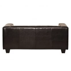 Maison Belfort Canapé Nespolo (2 places) - Cuir synthétique marron foncé -Canapés Soldes Magasin sofa nespolo 2 sitzer bycast kunstleder dunkelbraun 4576932