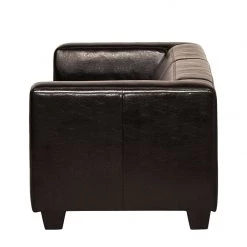 Maison Belfort Canapé Nespolo (3 places) - Cuir synthétique marron foncé -Canapés Soldes Magasin sofa nespolo 3 sitzer bycast kunstleder dunkelbraun 4576968