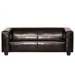 Maison Belfort Canapé Nespolo (3 places) - Cuir synthétique marron foncé -Canapés Soldes Magasin sofa nespolo 3 sitzer bycast kunstleder dunkelbraun 4576976