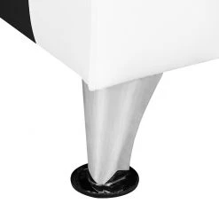 Studio Monroe Canapé Nixa (3 places) - Cuir synthétique - Blanc / Noir -Canapés Soldes Magasin sofa nixa 3 sitzer kunstleder weiss schwarz 435882