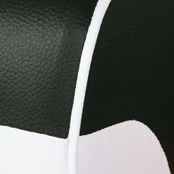 Studio Monroe Canapé Nixa (3 places) - Cuir synthétique - Blanc / Noir -Canapés Soldes Magasin sofa nixa 3 sitzer kunstleder weiss schwarz 435887