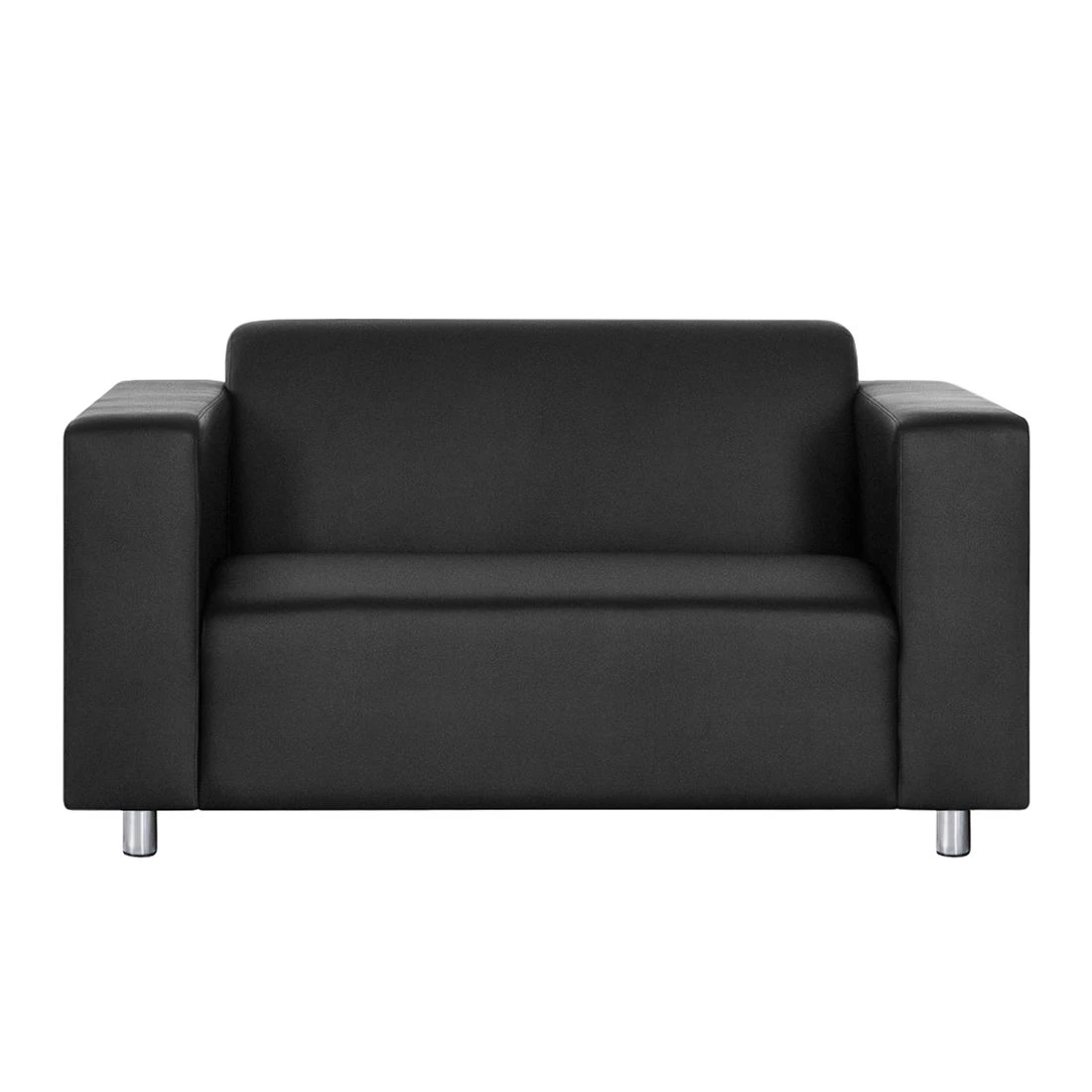 Mooved Canapé Oslo (2 places) - Imitation cuir noir 2 Mooved Canapé Oslo (2 places) - Imitation cuir noir – Image 2