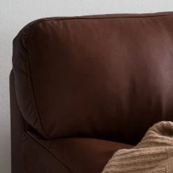 Ars manufacti Canapé Parlin (3 places) - Mocca -Canapés Soldes Magasin sofa parlin 3 sitzer echtleder mokka 5092580