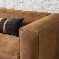 Ars manufacti Canapé Pentre (3 places) Cuir véritable - Marron clair 34 Ars manufacti Canapé Pentre (3 places) Cuir véritable - Marron clair -Canapés Soldes Magasin sofa pentre 3 sitzer echtleder hellbraun 5181412