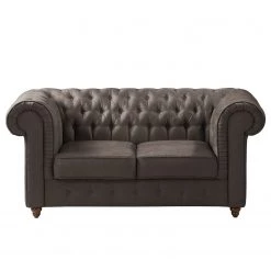 Maison Belfort Canapé Pintano (2 places) - Gris marron -Canapés Soldes Magasin sofa pintano 2 sitzer antiklederoptik braungrau 4895636