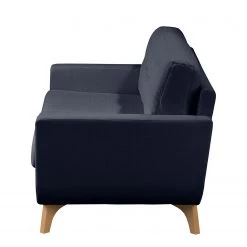 Mørteens Canapé Postville (2 places) - Bleu foncé -Canapés Soldes Magasin sofa postville 2 sitzer strukturstoff dunkelblau 4890872