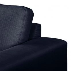 Fredriks Canapé Ramilia (3 places) - Bleu foncé -Canapés Soldes Magasin sofa ramilia 3 sitzer strukturstoff dunkelblau 4882572