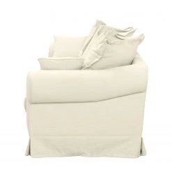 Maison Belfort Canapé Saltum (3 places) - Blanc crème -Canapés Soldes Magasin sofa saltum 3 sitzer webstoff cremeweiss 4214888