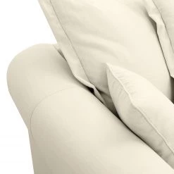 Maison Belfort Canapé Saltum (3 places) - Blanc crème -Canapés Soldes Magasin sofa saltum 3 sitzer webstoff cremeweiss 4214896