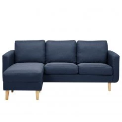 Mørteens Canapé Saluda (3 places avec repose-pied - Tissé à plat - Bleu foncé -Canapés Soldes Magasin sofa saluda 3 sitzer mit hocker flachgewebe dunkelblau 4723264