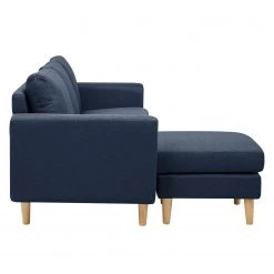 Mørteens Canapé Saluda (3 places avec repose-pied - Tissé à plat - Bleu foncé -Canapés Soldes Magasin sofa saluda 3 sitzer mit hocker flachgewebe dunkelblau 4723276