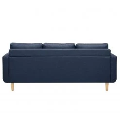 Mørteens Canapé Saluda (3 places avec repose-pied - Tissé à plat - Bleu foncé -Canapés Soldes Magasin sofa saluda 3 sitzer mit hocker flachgewebe dunkelblau 4723280