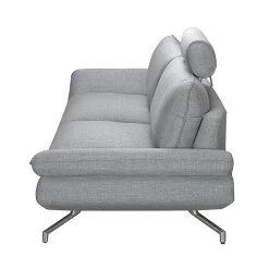 Loftscape Canapé Sharon (3 places) - Gris - Appui-tête réglable -Canapés Soldes Magasin sofa sharon 3 sitzer webstoff grau 411524
