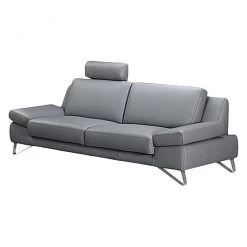 Loftscape Canapé Silvano (2,5 places) - Appui-tête réglable -Canapés Soldes Magasin sofa silvano 2 5 sitzer kunstleder grau 443517