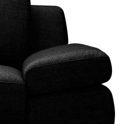 Loftscape Canapé Silvano (3 places) - Appui-tête réglable -Canapés Soldes Magasin sofa silvano 3 sitzer webstoff schwarz 442410