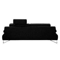 Loftscape Canapé Silvano (3 places) - Appui-tête réglable -Canapés Soldes Magasin sofa silvano 3 sitzer webstoff schwarz 442414