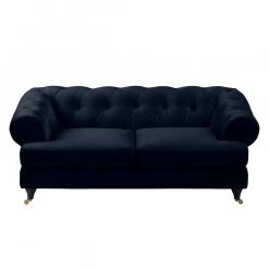 Jack & Alice Canapé Thory (2 places) - Bleu foncé -Canapés Soldes Magasin sofa thory 2 sitzer samt dunkelblau 4896484