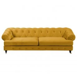 Jack & Alice Canapé Thory (3 places) - Jaune moutarde 15 Jack & Alice Canapé Thory (3 places) - Jaune moutarde -Canapés Soldes Magasin sofa thory 3 sitzer samt senfgelb 4895840