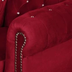 Jack & Alice Canapé Torquay I (2 places) - Rouge -Canapés Soldes Magasin sofa torquay i 2 sitzer microfaser rot 4649916