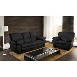 Modoform Canapé convertible Torsby - Cuir véritable Noir 19 Modoform Canapé convertible Torsby - Cuir véritable Noir -Canapés Soldes Magasin sofa torsby 3 sitzer echtleder schwarz 4790120