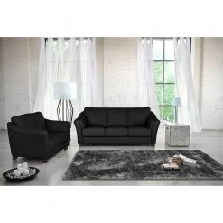 Modoform Canapé convertible Toucy - Cuir véritable noir 19 Modoform Canapé convertible Toucy - Cuir véritable noir -Canapés Soldes Magasin sofa toucy 3 sitzer echtleder schwarz 4790192