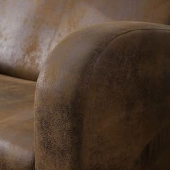 Ars manufacti Canapé Tullow (2 places) - Aspect cuir vieilli - Marron -Canapés Soldes Magasin sofa tullow 3 sitzer antiklederoptik braun 4972112 1