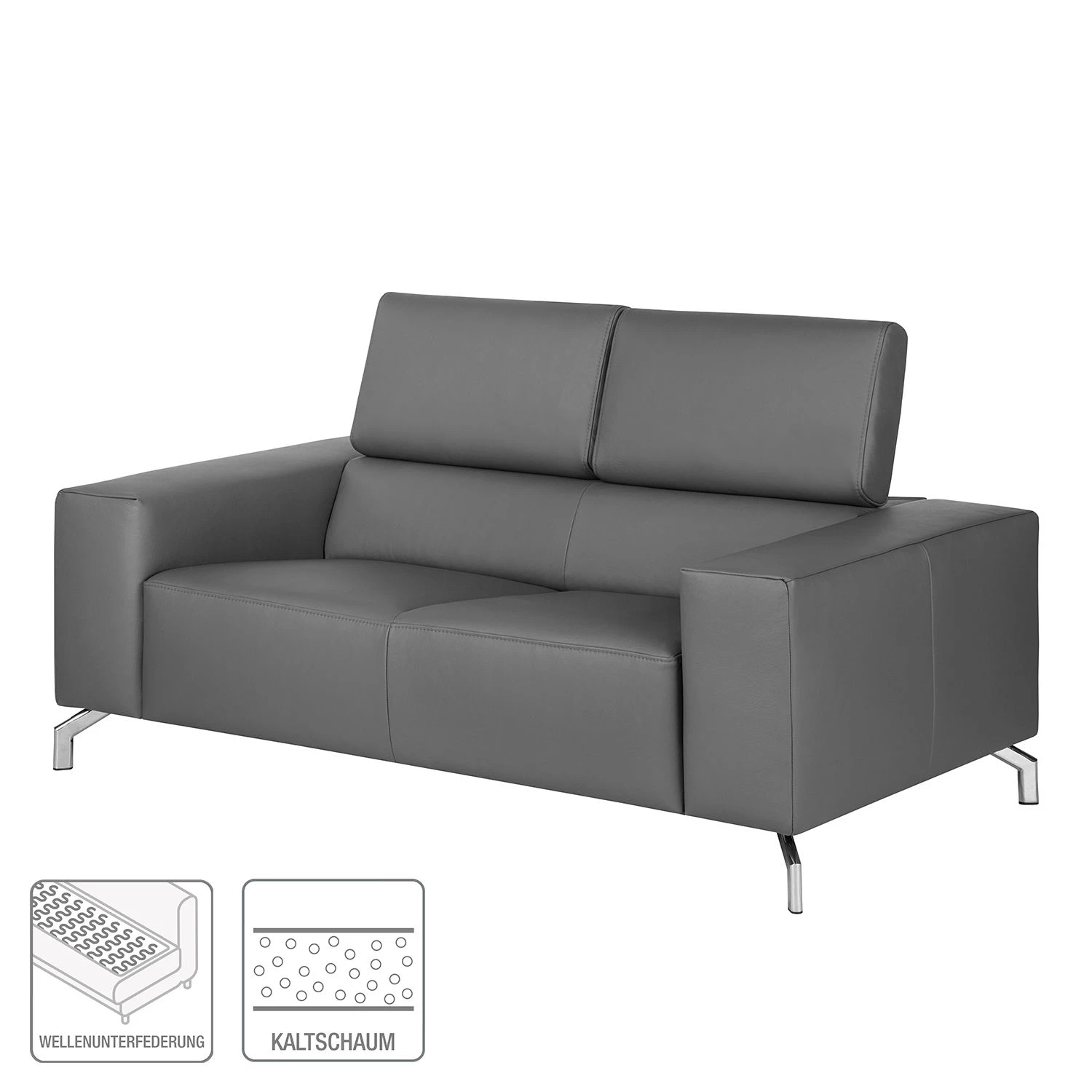 Fredriks Canapé Varberg (2 places) - Imitation cuir 2 Fredriks Canapé Varberg (2 places) - Imitation cuir – Image 2