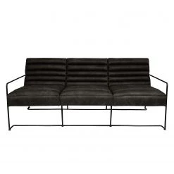 Ars manufacti Canapé Voda I (3 places) - Basalte -Canapés Soldes Magasin sofa voda 3 sitzer antiklederlook basalt 4864376