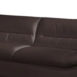 Cotta Canapé Doug (3 places) - Cuir véritable marron foncé -Canapés Soldes Magasin sofa william 3 sitzer echtleder dunkelbraun 343162