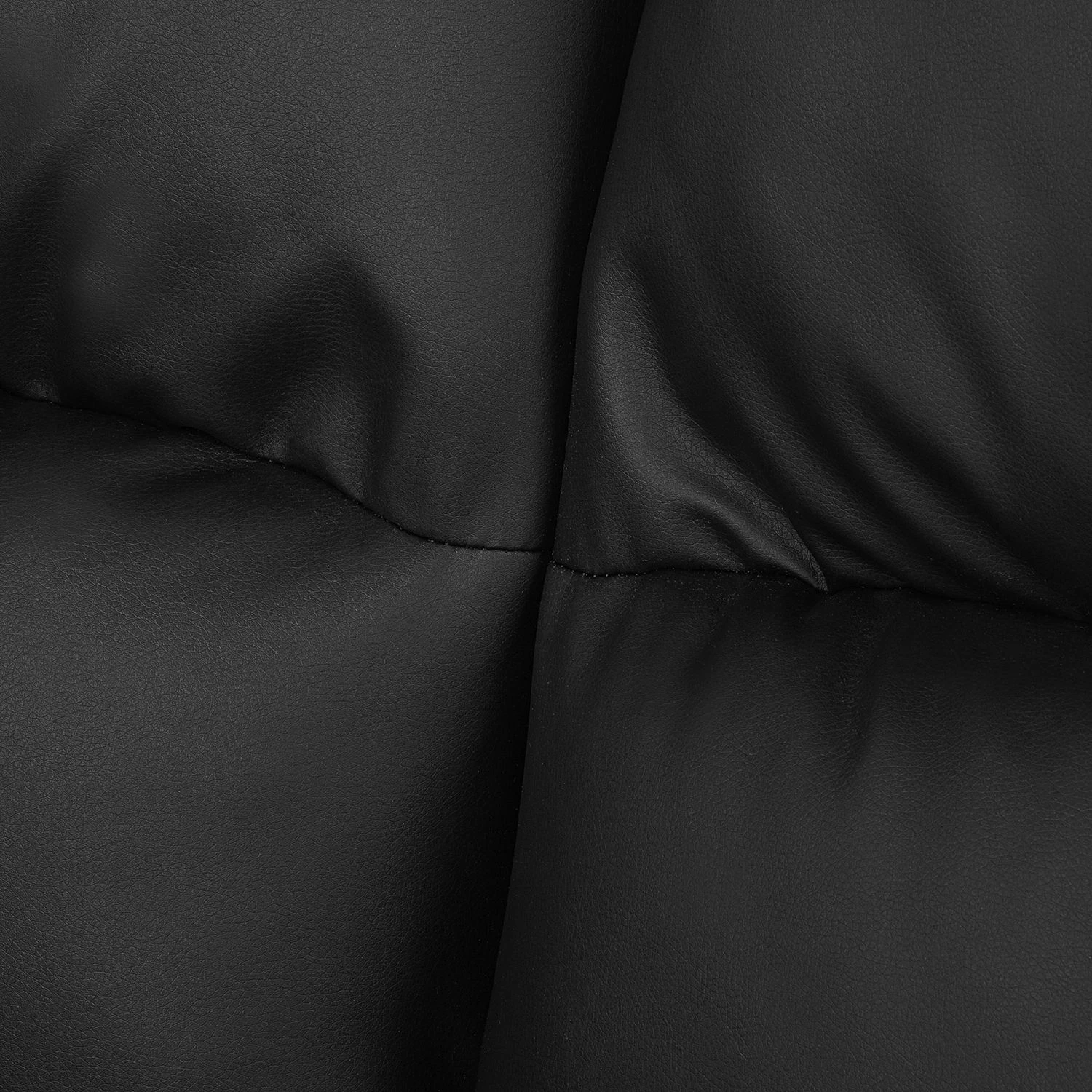 Modoform Canapé Windom Imitation cuir (2 places) - Noir 11 Modoform Canapé Windom Imitation cuir (2 places) - Noir – Image 11