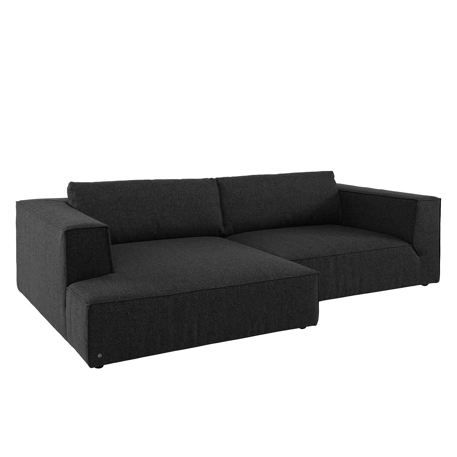 Tom Tailor Canapé d’angle Big Cube Style - Tissu - Tissu TBO : 9 anthrazite - Méridienne courte à gauche (vue de face) 3 Tom Tailor Canapé d’angle Big Cube Style - Tissu - Tissu TBO : 9 anthrazite - Méridienne courte à gauche (vue de face) – Image 3