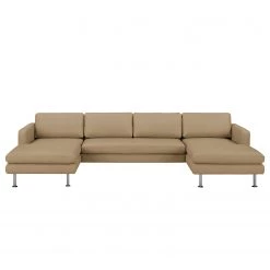 Fredriks Canapé panoramique Bivona II - Cachemire -Canapés Soldes Magasin wohnlandschaft bivona ii echtleder kaschmir 4187624