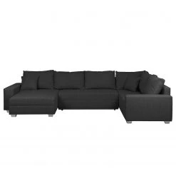 Roomscape Canapé panoramique Loorana (convertible) - Tissu structuré - Méridienne (longue/courte) à monter à gauche ou à droite - Anthracite 14 Roomscape Canapé panoramique Loorana (convertible) - Tissu structuré - Méridienne (longue/courte) à monter à gauche ou à droite - Anthracite -Canapés Soldes Magasin wohnlandschaft loorana mit schlaffunktion strukturstoff ottomane longchair beidseitig montierbar anthrazit 4096764